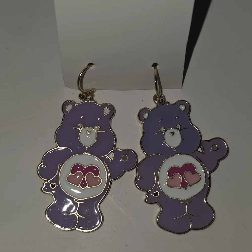 Share Bear Care Bears Earrings Handmade Hypo-Allergenic Bundle/Offer 2 Save